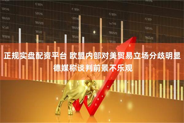 正规实盘配资平台 欧盟内部对美贸易立场分歧明显 德媒称谈判前景不乐观